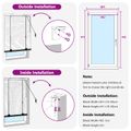 vidaXL Žalúzia Biela 45 x 130 cm 35 mm Masívne Paulownia drevo