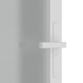 vidaXL Vnútorné dvere 83x201,5 cm biele matné sklo a hliník