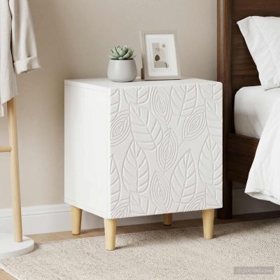 vidaXL Nočný stolík 2 ks Biela 43 x 34,5 x 50 cm Kompozitné drevo