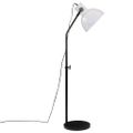 vidaXL Podlahová lampa 25 W biela 30x30x90-150 cm E27