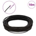 vidaXL Kožená šnúrka 1 Tmavohnedá Ø1,5 mm x 10 m Koža