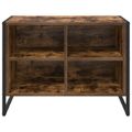 vidaXL Skriňa na topánky 60 x 35 x 44 cm Kompozitné drevo Dymová dub