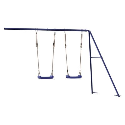 vidaXL Hracie hojdačky modré 265x156,5x155,5 cm polypropylén