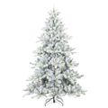 vidaXL Umelý Sklápací Vianočný Stromček Biela 240 cm PVC a oceľ
