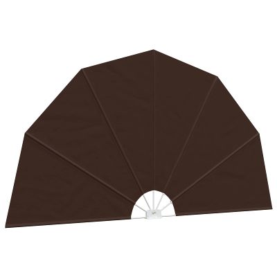 vidaXL Záclona na balkónové súkromie Ø 320 cm Polyester Hnedá
