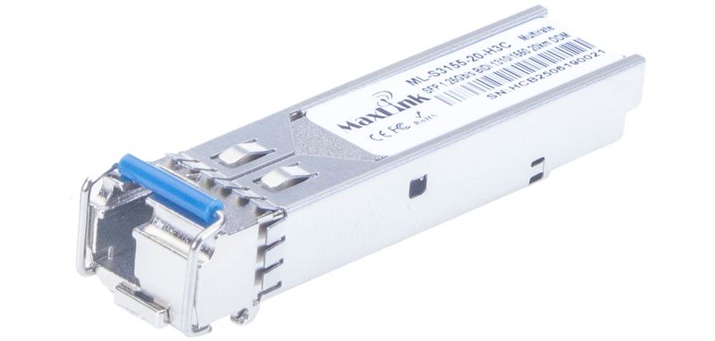 MaxLink 1.25G SFP optický modul HP, WDM(BiDi), SM, Tx 1310/Rx1550nm, 20km, 1x LC konektor, DDM, H3C