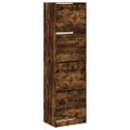 vidaXL Botník so 4 výklopnými zásuvkami dymový dub 60x42x204 cm