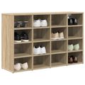 vidaXL Skriňa na topánky 103 x 30 x 67 cm Kompozitné drevo Dub sonoma