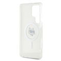 Puzdro Karl Lagerfeld HC Magnetic IML Metal Choupette Head pre Samsung Galaxy S25 Ultra biela