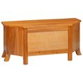 vidaXL TV skrinka Prírodná 100 x 40,5 x 46 cm Masívne mahagónové drevo