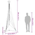 vidaXL LED vianočný stromček 525 LED studená biela 302 cm