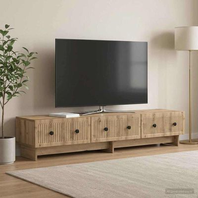 vidaXL TV skrinka 147 x 34,5 x 30 cm Dub artisan Kompozitné drevo