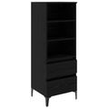 vidaXL Highboard Čierny dub 40 x 36 x 110 cm Kompozitné drevo