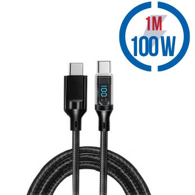 MEGATECH Kábel USB-C/USB-C, 100W, 1m, či