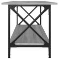 vidaXL Konferenčný stolík Sivý sonoma 100x45x45 cm spr. drevo a železo