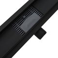 vidaXL 2 v 1 sprchový odtok Čierna 60 cm Nerezová oceľ 304