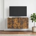 vidaXL Nástenná TV skrinka 59,5 x 31 x 30 cm Dymový dub