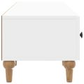 vidaXL TV skrinka Biela s vysokým leskom 147 x 34,5 x 30 cm