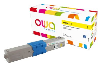 OWA Armor toner kompatibilný s OKI 46508713, 1500st, žltá/yellow