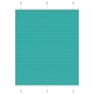 vidaXL Plisovaná roleta petrolejovo zelená 105x100 cm šírka látky 104,4 cm polyester