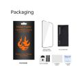 Tempered glass metal frame for Samsung Galaxy A06s black frame
