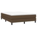 vidaXL Posteľný rám s boxspringom tmavohnedá 140x190 cm látka