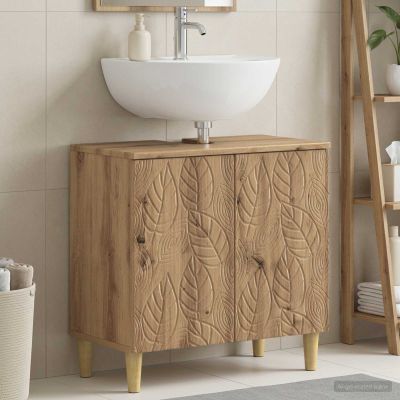 vidaXL Kúpeľňová skrinka pod umývadlo DELFT Dub artisan