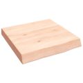 vidaXL Nástenná polica 40x40x(2-6) cm neošetrený dubový masív