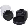 vidaXL Kŕmidlo pre domáce zvieratá Čierna 38.8 x 21.8 x 38.6 cm Plast