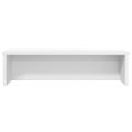 vidaXL Kuchynský stojan Stohovateľný Biely 50x15x16 cm Upravené drevo