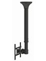 Neomounts  FPMA-C200BLACK / Flat Screen Ceiling Mount (Height: 64-104 cm) / Black Držák, VESA, stropní, pro monitor, úhloprícka 10"-40", náklon 180°, otácení 180°, rotace 360°, nosnost 20kg, cerný