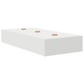 vidaXL Rám postele s úložným prostorem Biela 75 cm Kompozitné drevo