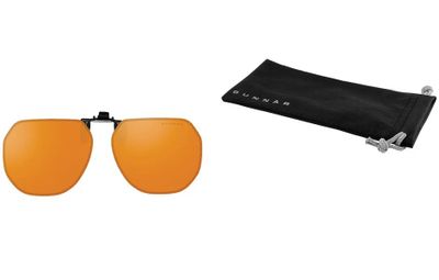 GUNNAR kancelárske/herné okuliare CLIP-ON MOFFET ONYX jantárové sklá MAX BLF NATURAL focus