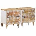 vidaXL Nočné skrinky 2 ks 40x33,5x46 cm Masívne drevo Mango