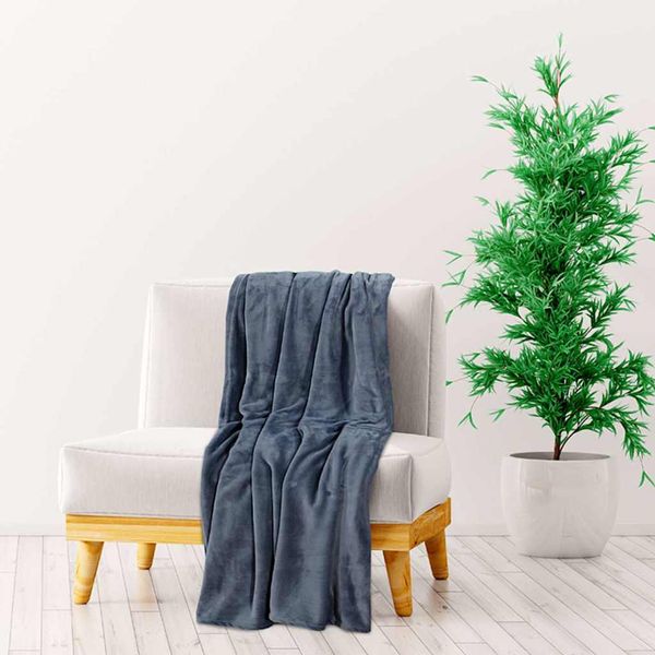 vidaXL Deka ultimátna sivá 130x170 cm polyester