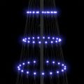 vidaXL LED vianočný stromček Modrá 250 cm Kov