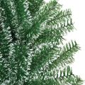 vidaXL Umelý vianočný stromček, snehom obalený, s LED svetlom 210 cm