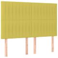 vidaXL Posteľ boxsping s matracom a LED zelená 140x190 cm látka