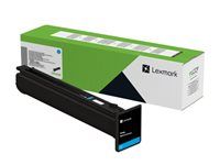 Azúrová - originálne - puzdro - kazeta s farbivom LRP, LCCP - pre Lexmark XC9635