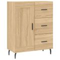 vidaXL Vysoká skrinka dub sonoma 69,5x34x180 cm spracované drevo