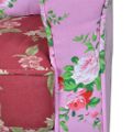 vidaXL Látkové kreslo s patchwork dizajnom