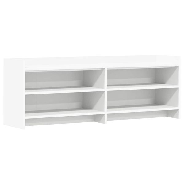 vidaXL TV skrinka 135 x 33 x 47 cm Biela Kompozitné drevo