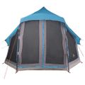 vidaXL Tipi stan so strechou s úložiskom Modrá 404 x 370 x 270 cm taft
