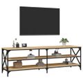 vidaXL TV skrinka dub sonoma 160x40x50 cm spracované drevo