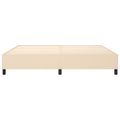 vidaXL Posteľný rám s boxspringom krémová 200x200 cm látka