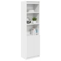 vidaXL Vysoká skrinka biela 50x35x180 cm spracované drevo