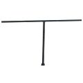 vidaXL Súprava markízových stĺpikov antracitová 450x245 cm železo