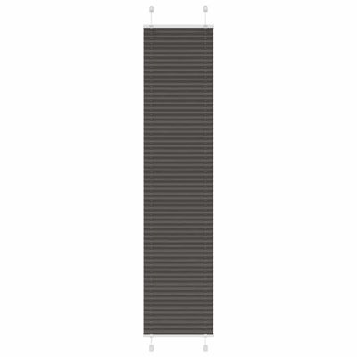 vidaXL Plisovaná roleta čierna 45x200 cm šírka látky 44,4 cm polyester