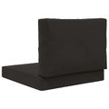vidaXL Vankúš na vonkajšiu pohovku Polyester Čierna 60 x 60 cm