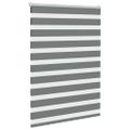 vidaXL Zebra roleta tmavošedá 110x150 cm šírka látky 105,9cm polyester